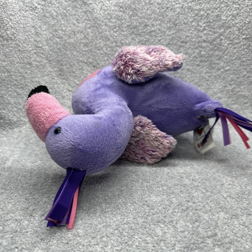 Webkinz Plumfadoodle Plush Purple Pink‎ Bird Stuffed Animal HM662 No Code